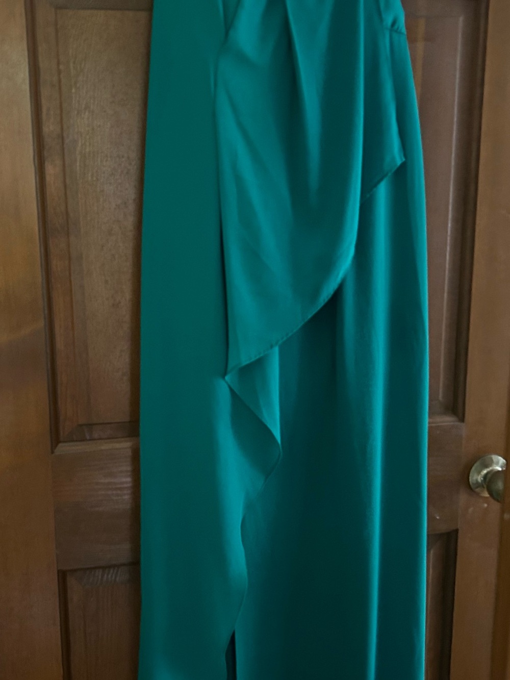 Green Cascade Ruffle Maxi